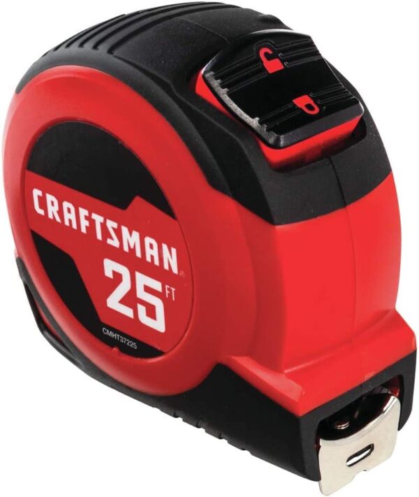 CRAFTSMAN Tape Measure, 25 feet, Retraction Control and Self-Lock, Rubber Grip - Image 4