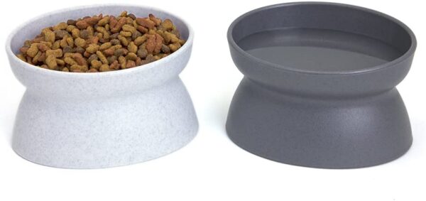 Kitty City Raised Cat Food Bowl Collection Stress Free Pet Feeder & Water - Image 2