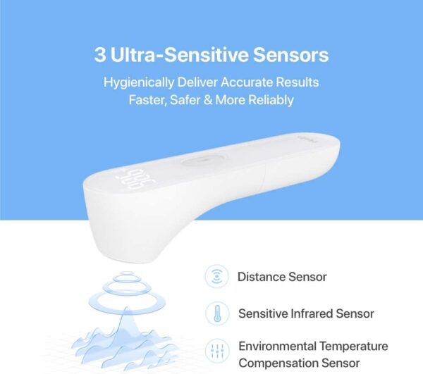 iHealth No-Touch Forehead Thermometer, Digital Infrared Thermometer for Adults and Kids - Image 2