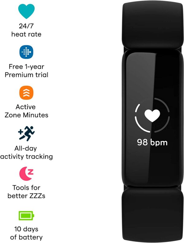 Fitbit Inspire 2 Health & Fitness Tracker with a Free 1-Year Fitbit Premium Trial, 24/7 Heart Rate - Image 6