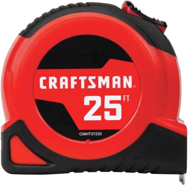 CRAFTSMAN Tape Measure, 25 feet, Retraction Control and Self-Lock, Rubber Grip - Image 3