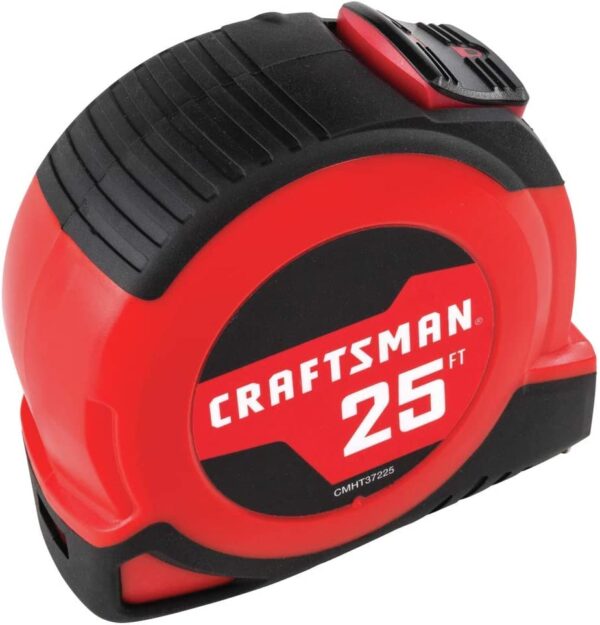 CRAFTSMAN Tape Measure, 25 feet, Retraction Control and Self-Lock, Rubber Grip - Image 2