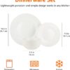 Basics 18-Piece Kitchen Dinnerware Set, Plates, Dishes, Bowls, Service for 6 - White - Image 5