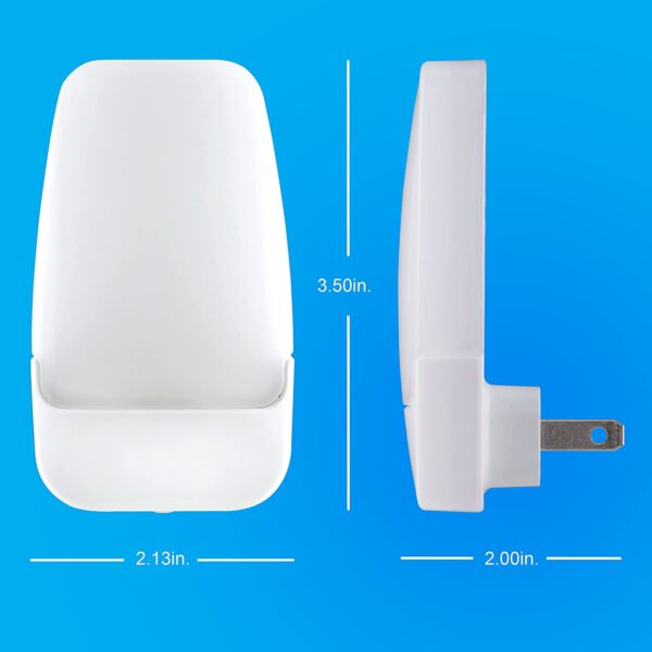 GE LED Night Light, Plug-in, Dusk to Dawn Sensor, Warm White, UL-Certified - Image 3
