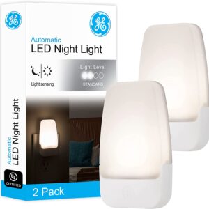 GE LED Night Light, Plug-in, Dusk to Dawn Sensor, Warm White, UL-Certified