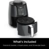 Ninja AF101 Air Fryer that Crisps, Roasts, Reheats, & Dehydrates, for Quick, Easy Meals, 4 Quart Capacity, Black/Grey - Image 2