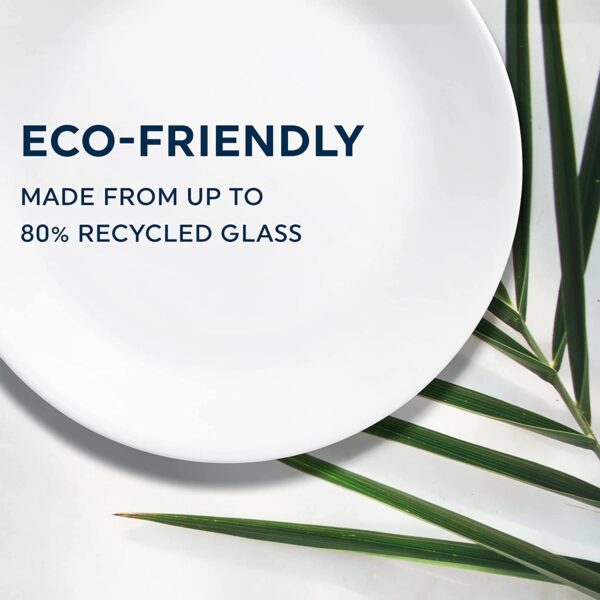 Corelle Cereal Bowl Set for 6 | 18 Ounce Reusable Soup Bowls in Winter Frost White | Triple Layer Strong Glass is Eco-Friendly - Image 4