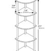 Furinno Turn-N-Tube 5 Tier Corner Display Rack Multipurpose Shelving Unit - Image 2