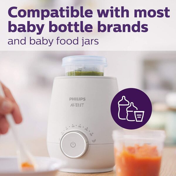 Philips AVENT Fast Baby Bottle Warmer with Smart Temperature Control and Automatic - Image 3