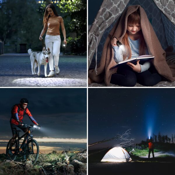 LE LED Flashlights LE1000 High Lumens, Bright Small Flashlight, Zoomable, Waterproof, Adjustable Brightness Flash Light for Outdoor - Image 5