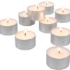 Stonebriar 100 Pack Unscented Tea Light Candles with 6 Hour Extended Burn - Image 3