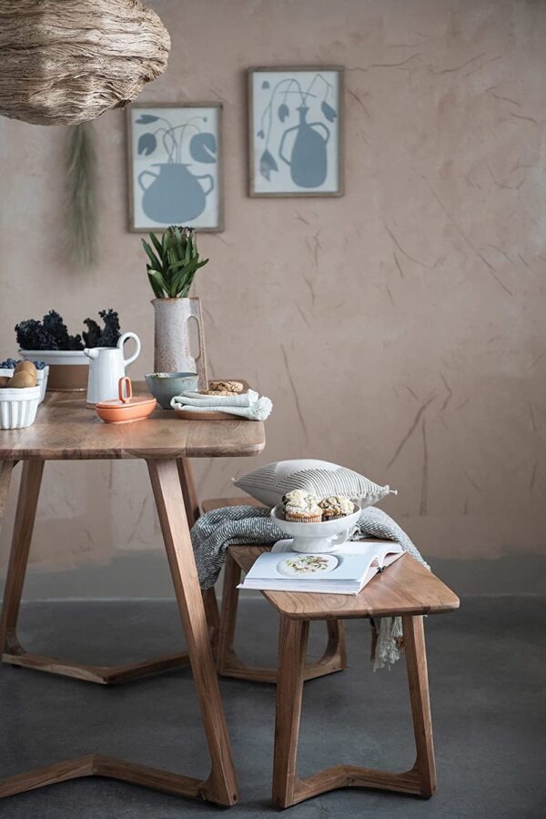 Creative Co-Op Stoneware Bowl Reactive Glaze, White Décor - Image 3