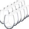 Luminarc Perfection Stem less Wine Glass (Set of 12) - Image 3