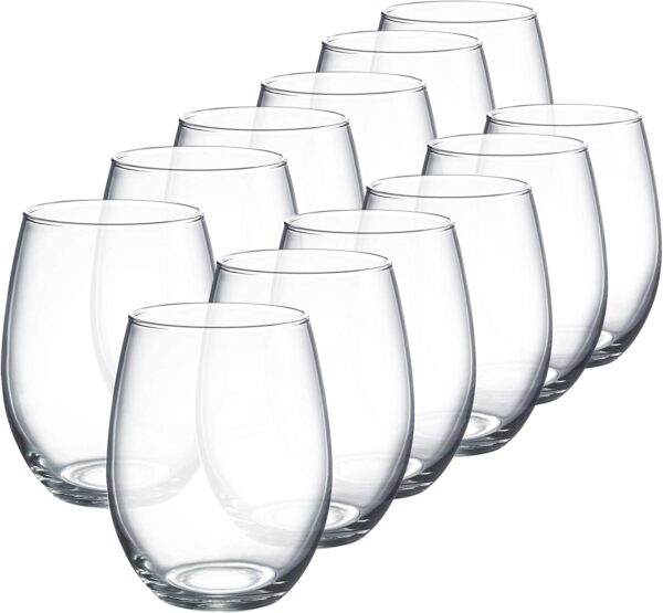 Luminarc Perfection Stem less Wine Glass (Set of 12) - Image 3