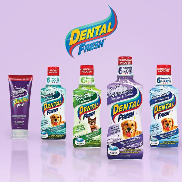 Dental Fresh Advanced Plaque and Tartar Water Additive, Dog Teeth Cleaning Formula - Image 5