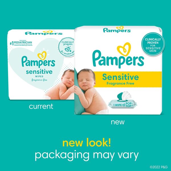 Baby Wipes, Pampers Sensitive Water Based Baby Diaper Wipes - Image 5