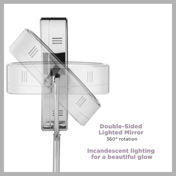 Conair Reflections Double-Sided LED Lighted Vanity Makeup Mirror - Image 5