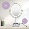 Conair Reflections Double-Sided LED Lighted Vanity Makeup Mirror - Image 4