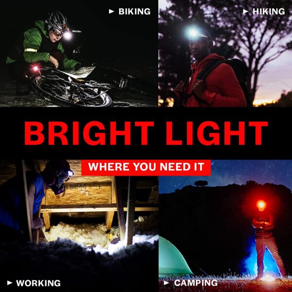 GearLight LED Head Lamp - Pack of 2 Outdoor Flashlight Headlamps - Image 6