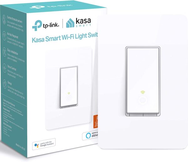 Kasa Smart Light Switch HS200, Single Pole, Needs Neutral Wire, 2.4GHz Wi-Fi Light Switch Works with Alexa and Google Home