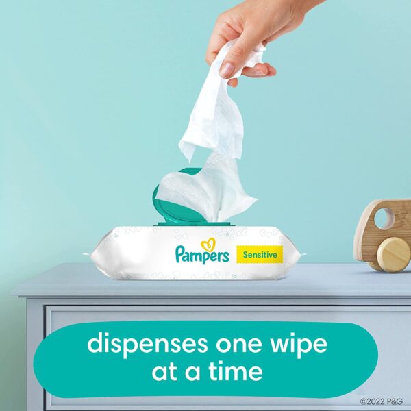 Baby Wipes, Pampers Sensitive Water Based Baby Diaper Wipes - Image 3