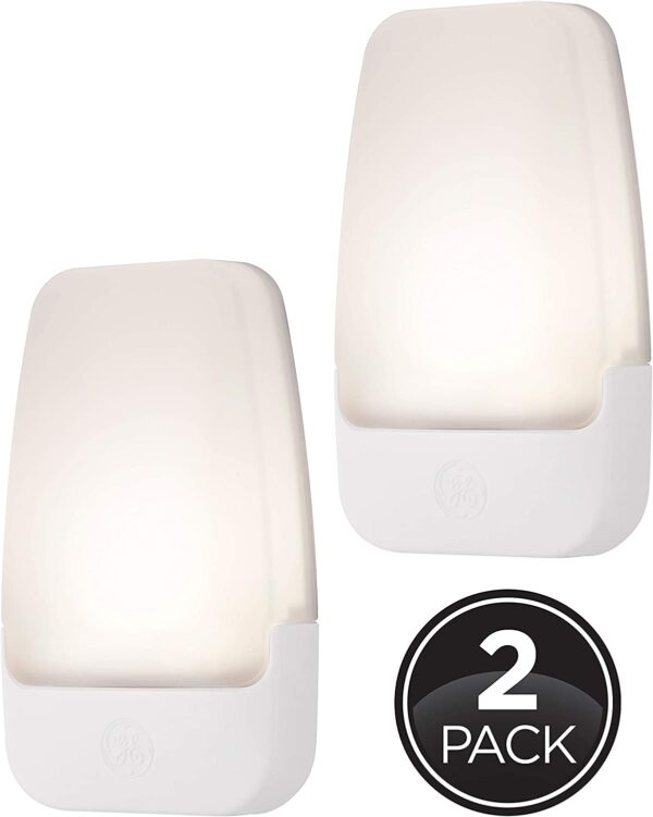GE LED Night Light, Plug-in, Dusk to Dawn Sensor, Warm White, UL-Certified - Image 2