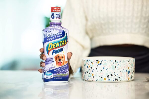 Dental Fresh Advanced Plaque and Tartar Water Additive, Dog Teeth Cleaning Formula - Image 6