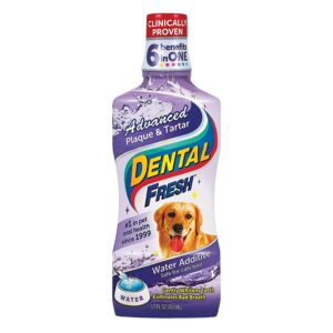 Dental Fresh Advanced Plaque and Tartar Water Additive, Dog Teeth Cleaning Formula