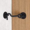 Raswik 4 Privacy Hook and Eye Latch Easy Lock for Barn Door, Black - Image 4