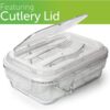 PrepNaturals Glass Meal Prep Containers 3 Compartment - Bento Box Containers Glass Food Storage Containers with Lids - Image 3