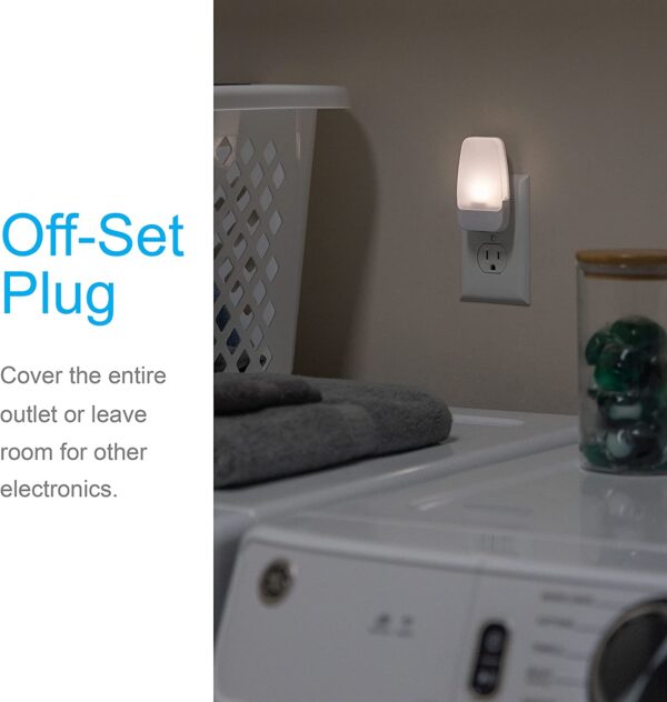 GE LED Night Light, Plug-in, Dusk to Dawn Sensor, Warm White, UL-Certified - Image 6