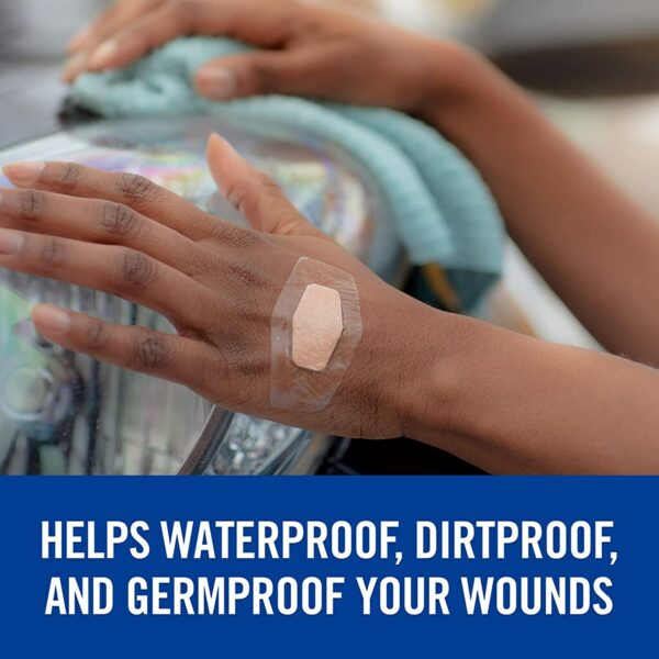 Nexcare Max Hold Waterproof Bandages, Contours To Hard-To-Fit Places - Image 3