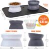 Kitty City Raised Cat Food Bowl Collection Stress Free Pet Feeder & Water - Image 3