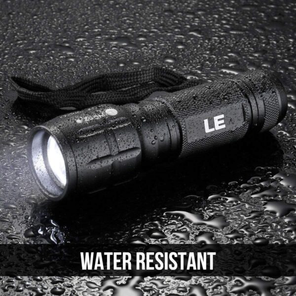 LE LED Flashlights LE1000 High Lumens, Bright Small Flashlight, Zoomable, Waterproof, Adjustable Brightness Flash Light for Outdoor - Image 4