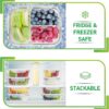 PrepNaturals Glass Meal Prep Containers 3 Compartment - Bento Box Containers Glass Food Storage Containers with Lids - Image 6