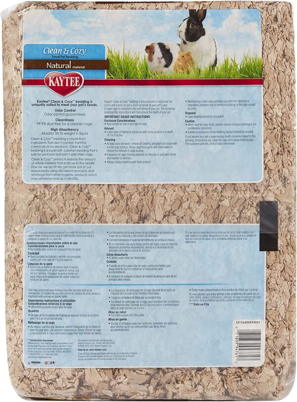 Kaytee Clean & Cozy Natural Small Animal Pet Bedding 49.2 Liters - Image 5
