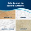Bissell Power Fresh Steam Mop with Natural Sanitization, Floor Steamer, Tile Cleaner, and Hard Wood Floor Cleaner with Flip - Image 6