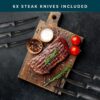 Home Hero Kitchen Knife Set, Steak Knife Set & Kitchen Utility Knives - Ultra-Sharp High Carbon Stainless Steel Knives - Image 4