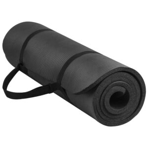 Balance From All Purpose 1/2-Inch Extra Thick High Density Anti-Tear Exercise Yoga Mat with Carrying Strap and Yoga