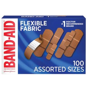 Band Aid Brand Flexible Fabric Adhesive Bandages for Wound Care & First Aid