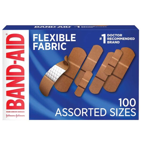 Band Aid Brand Flexible Fabric Adhesive Bandages for Wound Care & First Aid