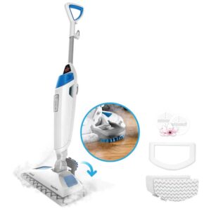 Bissell Power Fresh Steam Mop with Natural Sanitization, Floor Steamer, Tile Cleaner, and Hard Wood Floor Cleaner with Flip