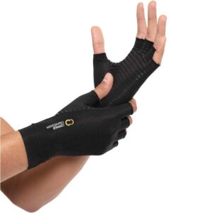 Copper Compression Arthritis Gloves - Best Copper Infused Fingerless Glove for Carpal Tunnel