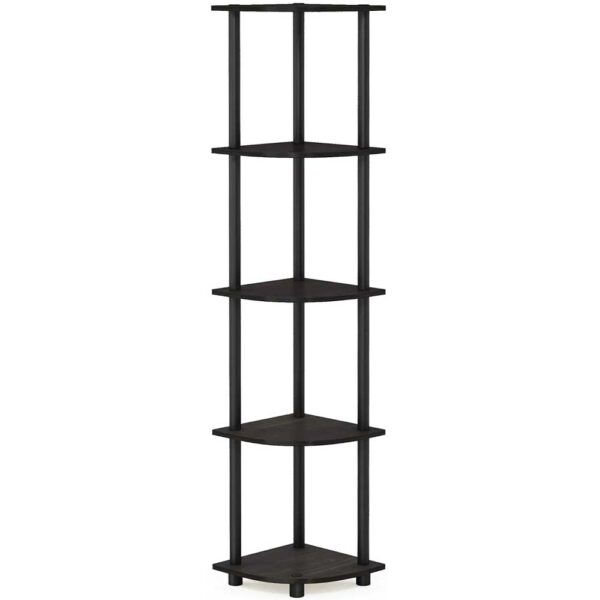 Furinno Turn-N-Tube 5 Tier Corner Display Rack Multipurpose Shelving Unit