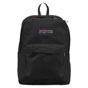 JanSport Super Break One School Backpack for Girls, Boys, Black - Durable, Lightweight Bookbag for Teens